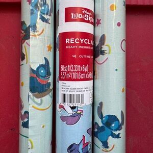 Disney Stitch and Angel Christmas Wrapping Paper